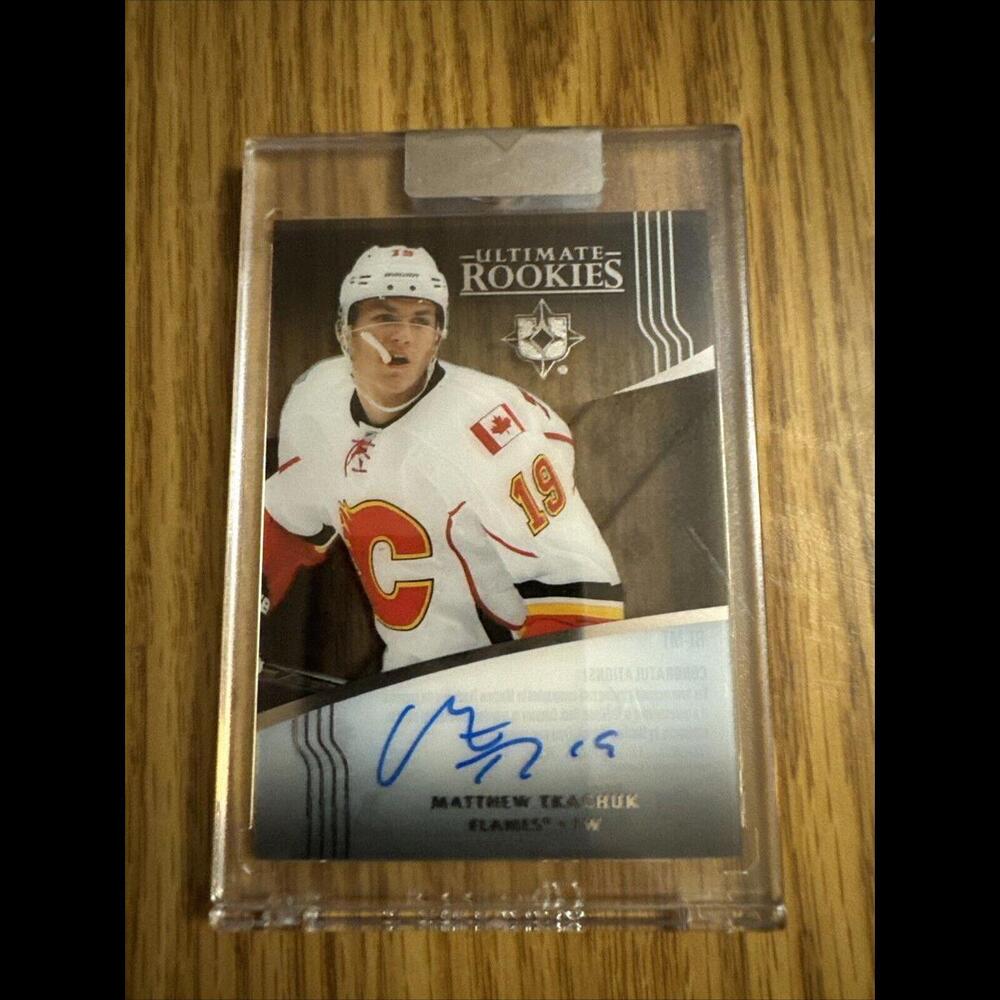 2021-22 Matthew Tkachuk Clear Cut Ultimate Rookie Tribute Auto - RT-MT